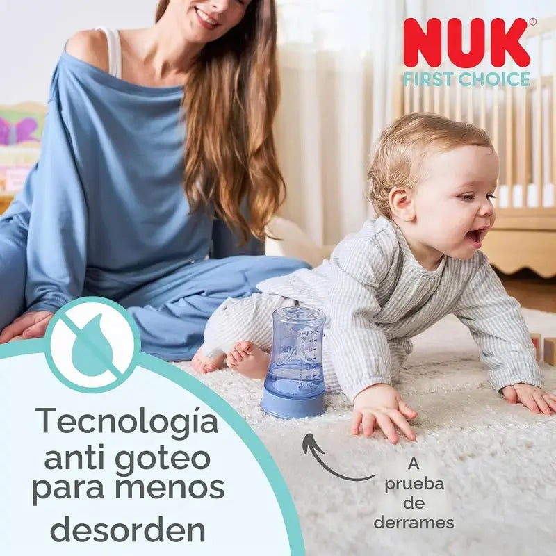 NUK Magic Cup Mickey Mouse Bicchierino per l'apprendimento 230 ml 8 mesi+ Grigio