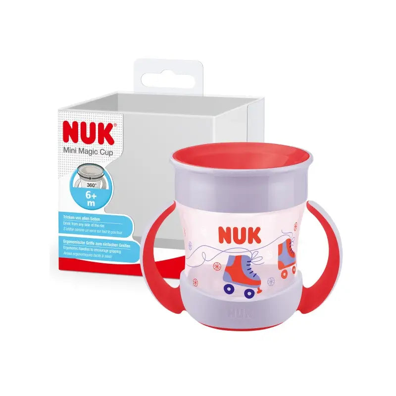 Nuk Mini Magic Cup - Bicchierino da apprendimento +6 mesi, rosso, 160 ml