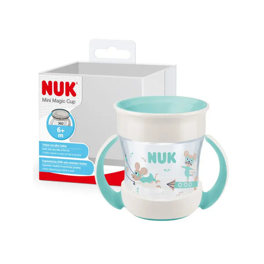 Nuk Mini Magic Cup - Bicchiere per l'apprendimento +6 mesi, verde, 160 ml