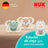 Ciuccio NUK Perfect Match Air in silicone T0 0-2 mesi Volpe/Orso, 2 pezzi