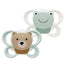 NUK Perfect Match Air Ciuccio in silicone T1 0-6 mesi Orso/Rana, 2 pezzi