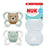 NUK Perfect Match Air Ciuccio in silicone T1 0-6 mesi Orso/Rana, 2 pezzi