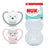 NUK Perfect Match Air Ciuccio in silicone T3 18-36 mesi Gatto/Orso polare, 2 pezzi