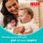 NUK Perfect Match Air Ciuccio in silicone T2 6-18 mesi Zebra/Leone, 2 pezzi