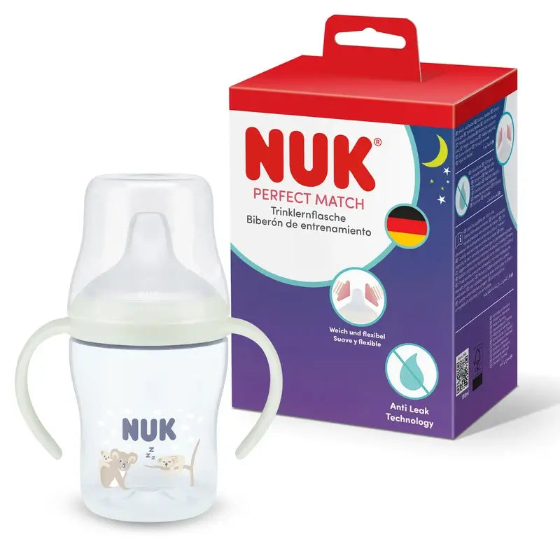NUK Perfect Match Biberon per la fase di svezzamento 150 ml 6 mesi+ Notte Koala Blu