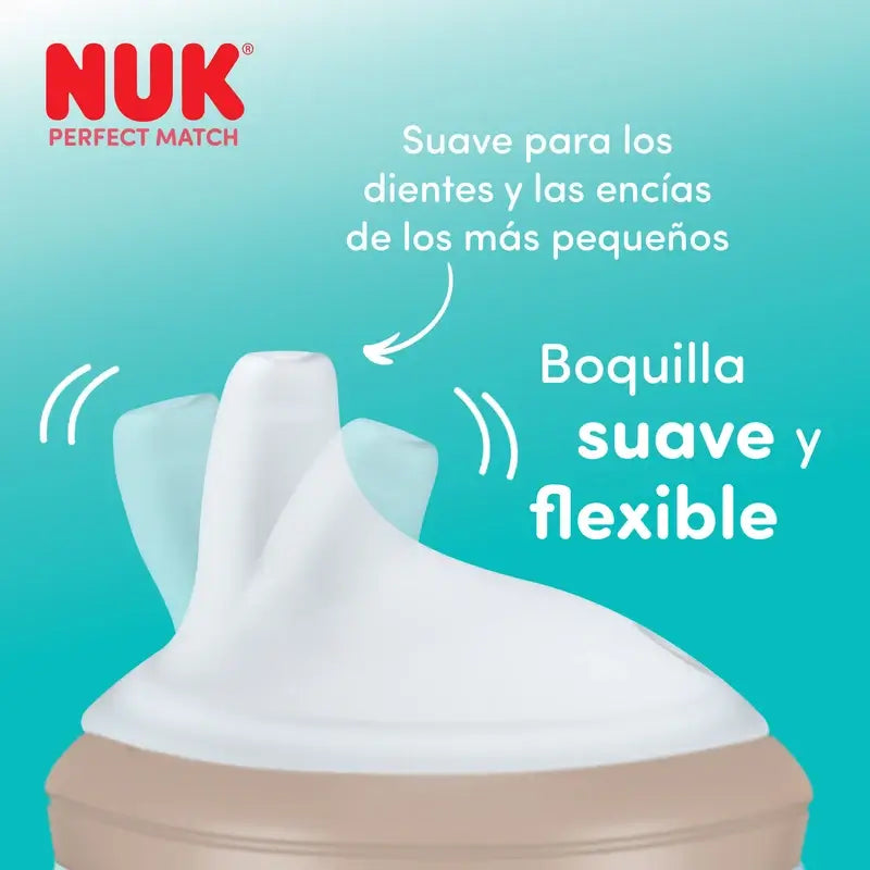 NUK Perfect Match Biberon per la fase di svezzamento 150 ml 6 mesi+ Topolino Grigio