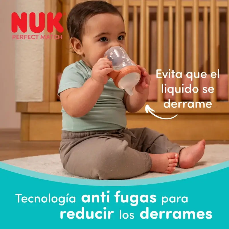 NUK Perfect Match Biberon per la fase di svezzamento 150 ml 6 mesi+ Topolino Grigio