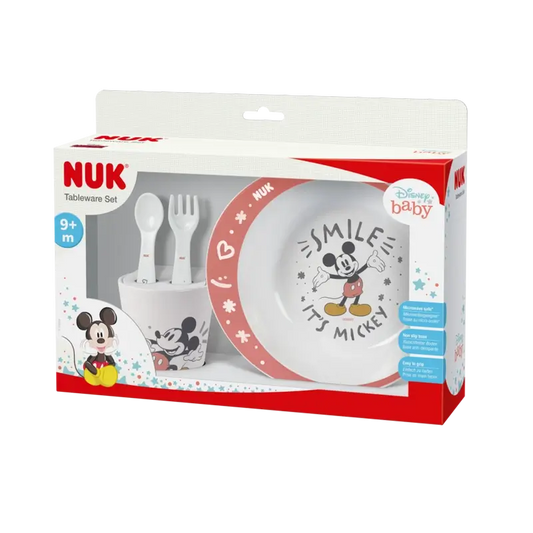 Set di stoviglie Nuk Mickey Mouse 9M+