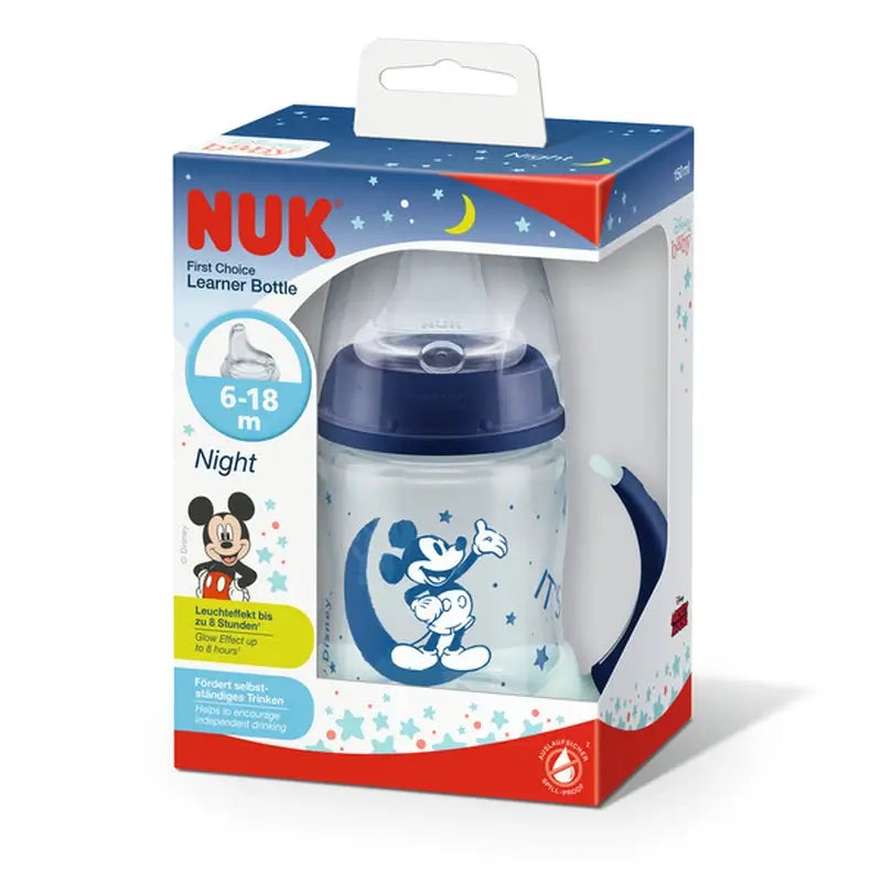 Nuk Trainer Cup Prima Scelta+ Silicone Topolino 6-18M Notte , 150 ml