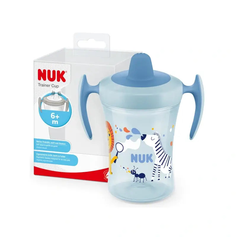 Nuk Trainer Cup - Bicchierino per l'apprendimento +6 mesi, blu, 230 ml