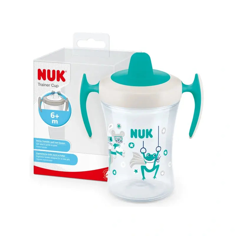 Nuk Trainer Cup - Bicchierino per l'apprendimento +6 mesi, verde, 230 ml