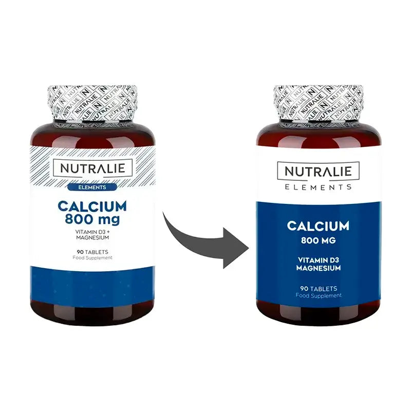 Nutralie Calcio 800Mg + D3 + Magnesio Ossa e muscoli , 90 unità