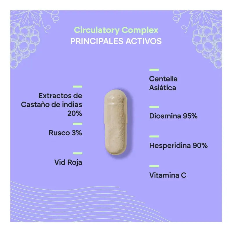 Complesso circolatorio Nutralie con Diosmina + Esperidina, 60 capsule