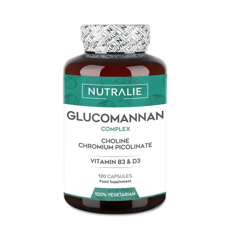 Nutralie Glucomannano con colina + B3 + D3 Perdita di peso, 120 capsule