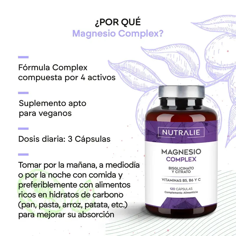Nutralie Magnesium Complex Confezione da 2 x 120 capsule