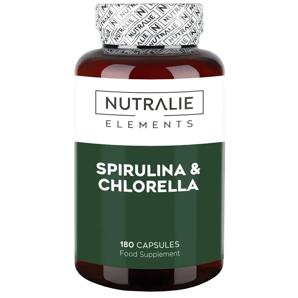 Nutralie Spirulina e Clorella Energia e Forza 1800Mg , 180 capsule