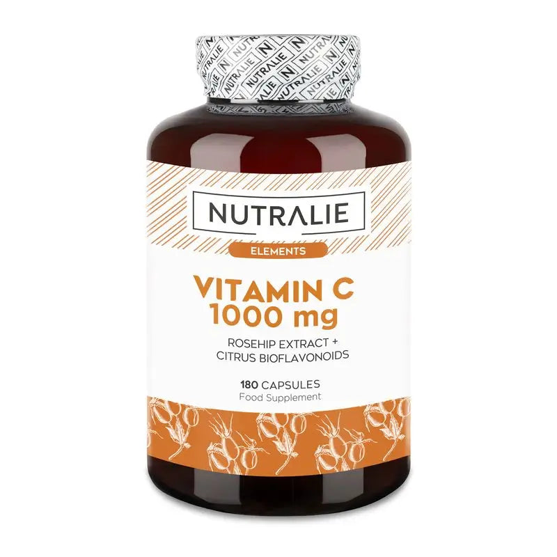 Nutralie Vitamina C 1000Mg con Rosa Canina Antiossidante , 180 capsule