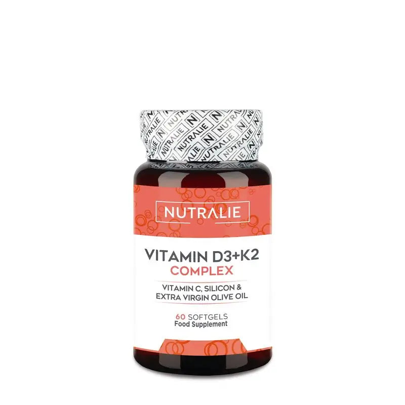 Nutralie Complesso di vitamina D3 + K2 10000 UI con vitamina C 60 Capsule