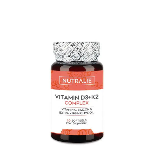 Nutralie Complesso di vitamina D3 + K2 10000 UI con vitamina C 60 Capsule