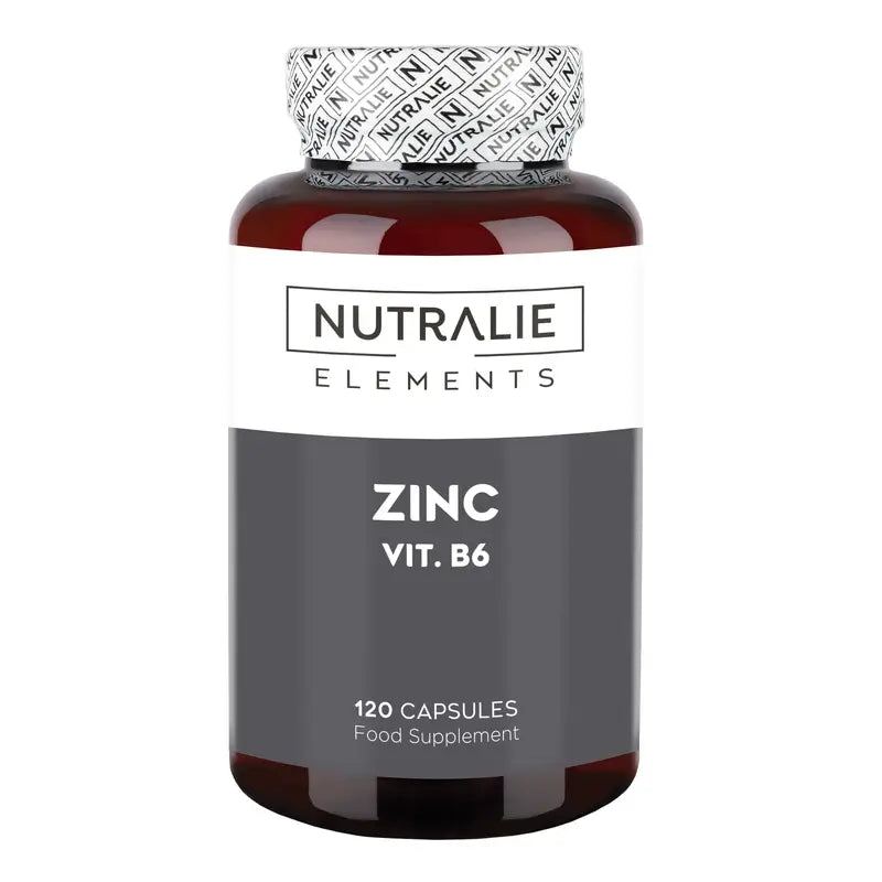 Nutralie Zinco con vitamina B6 Acne capelli pelle Vegan , 120 capsule
