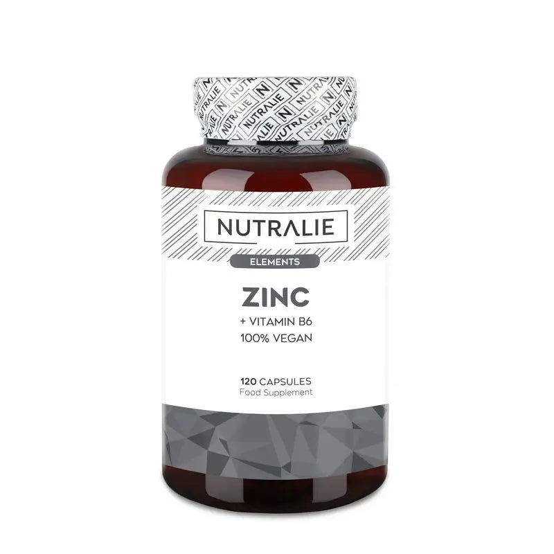 Nutralie Zinco con vitamina B6 Acne capelli pelle Vegan , 120 capsule