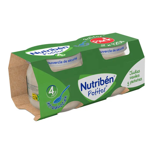 Nutribén Pack Potito Vegetable Starter Pack, 2X120g