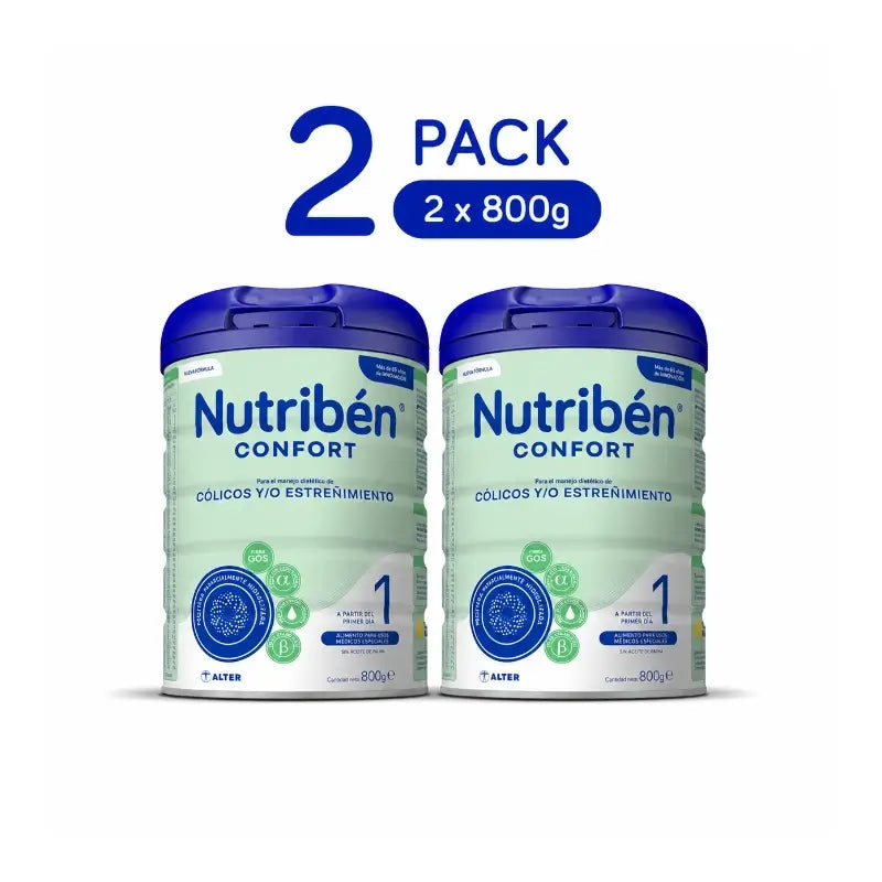 Nutribén Confort 1 Latte Starter, 2 x 800 grammi