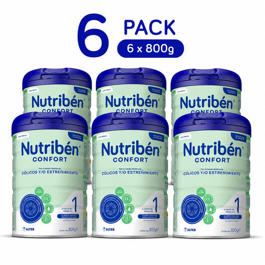 Nutribén Confort 1 Latte Starter, 6 x 800 grammi