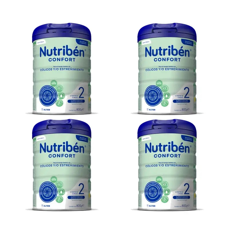 Nutribén Confort 2 Latte di proseguimento, 4 x 800 g