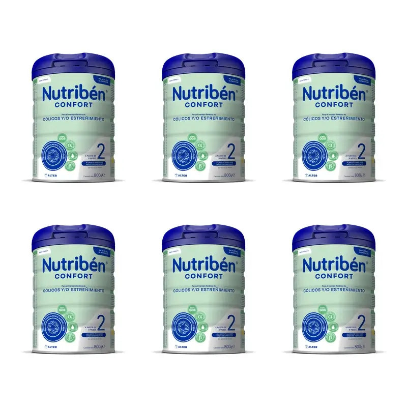 Nutribén Comfort 2 Latte di proseguimento, 6 x 800g