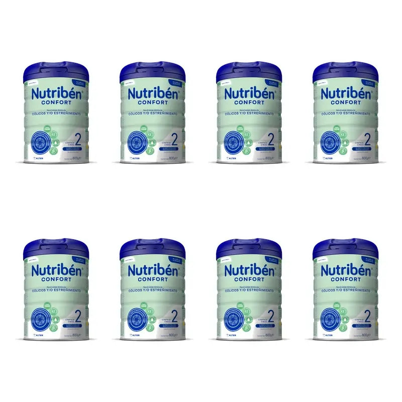 Nutribén Confort 2 Latte di proseguimento, 8 x 800 g