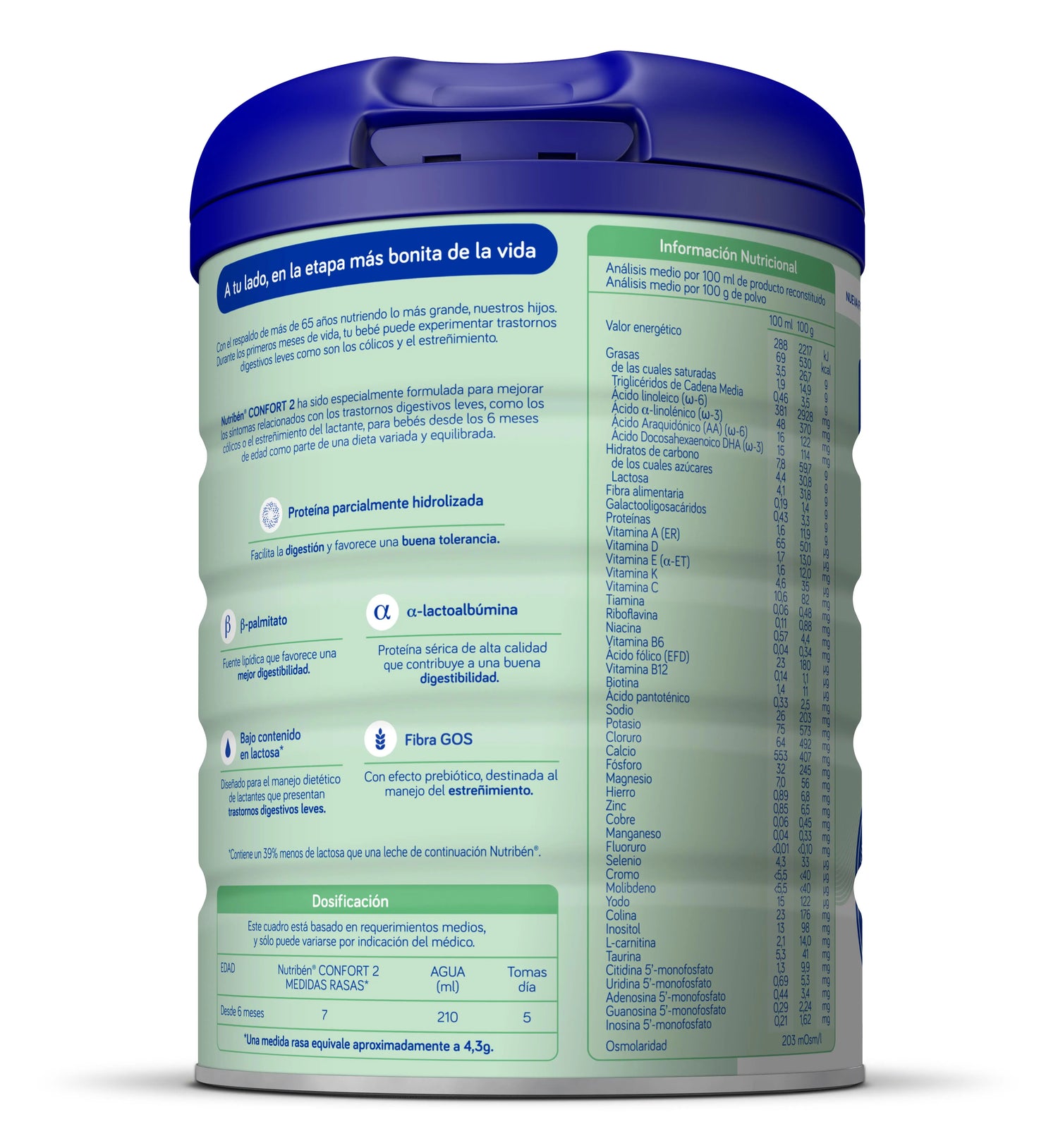 Nutribén Confort 2 Latte di proseguimento, 800 g
