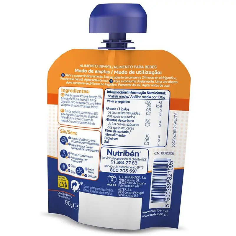 Nutriben Fruta&Go Frutti assortiti 90 g