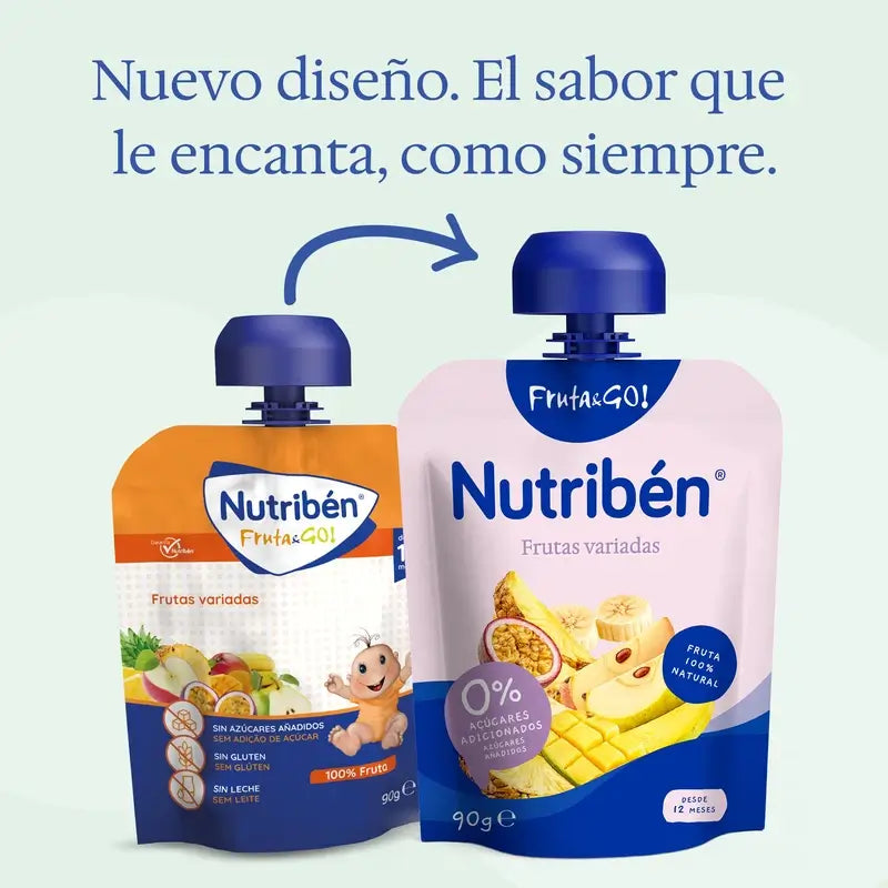 Nutriben Fruta&Go Frutti assortiti 90 g