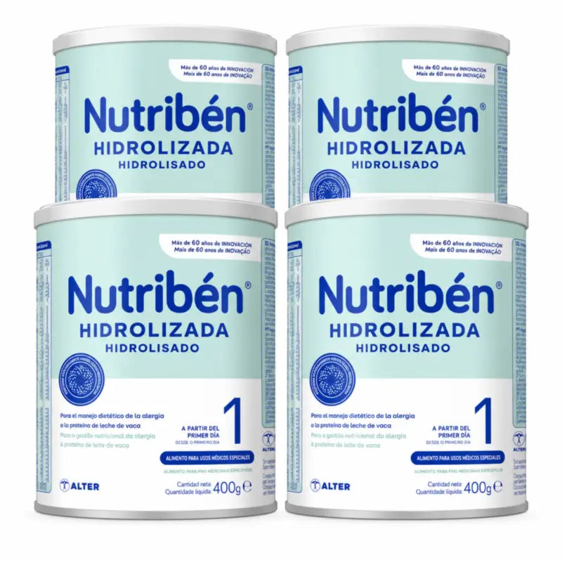 Nutribén Idrolizzato 1 Latte Starter, 4 X 400 g