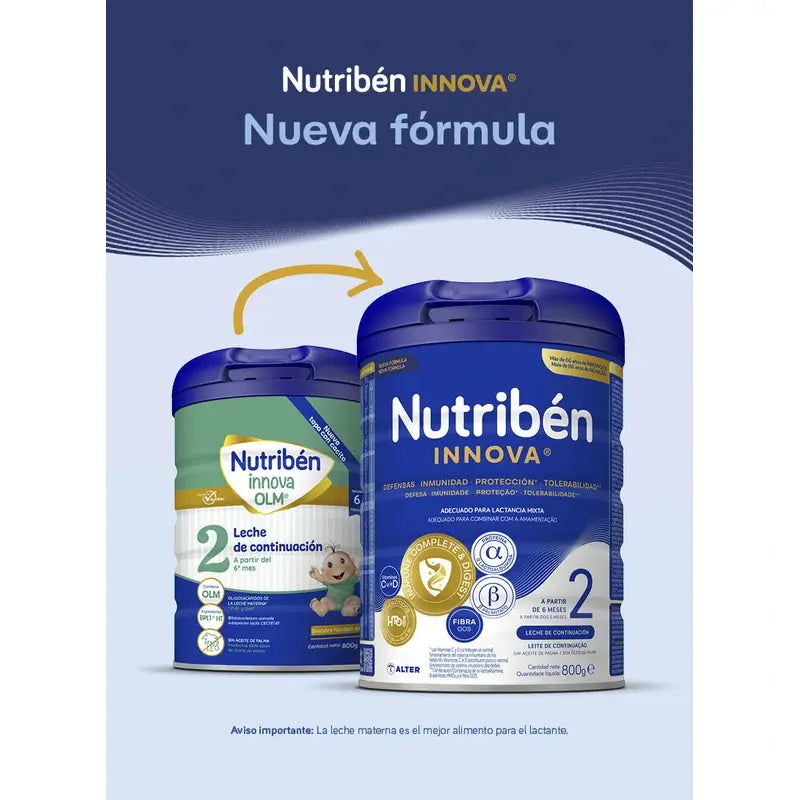 Nutribén Innova 2 Latte di proseguimento, 800 g