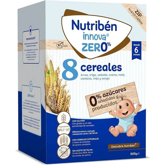 Nutriben Papilla Innova 8 Cereali 0%, 500 g