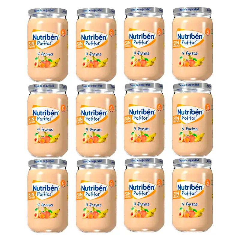 Nutriben Potito 4 Frutti , 12 x 235 grammi
