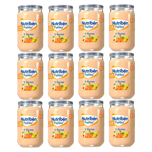 Nutriben Potito 4 Frutti , 12 x 235 grammi