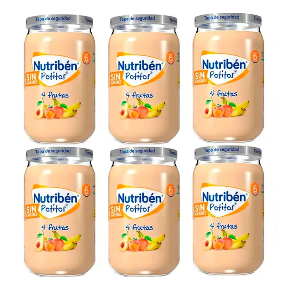 Nutriben Potito 4 Frutti , 6 x 235 grammi