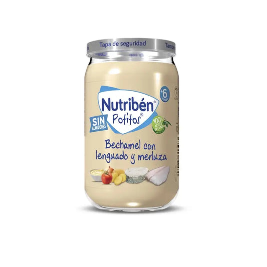 Nutriben Béchamel Potito with Sole and Hake , 235g