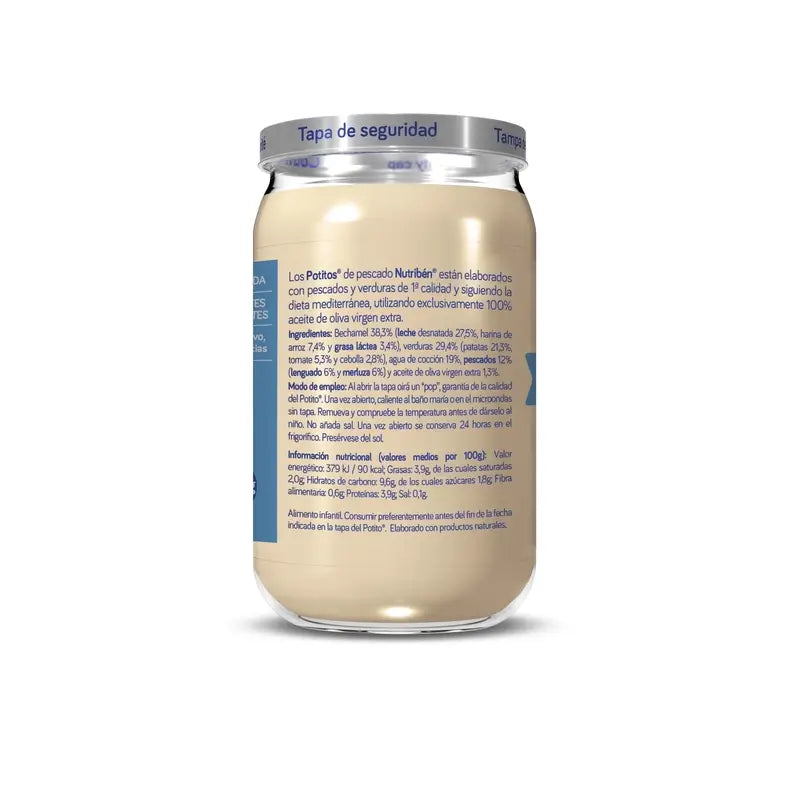Nutriben Béchamel Potito con sogliola e nasello , 235g