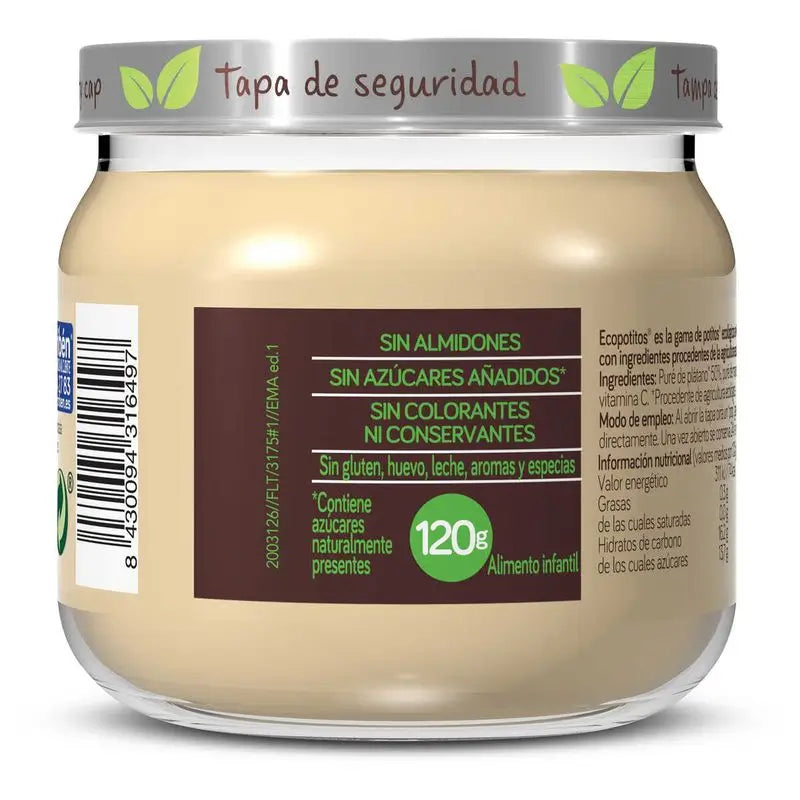 Nutriben Alimenti per bambini alla banana e alla mela, 120 g