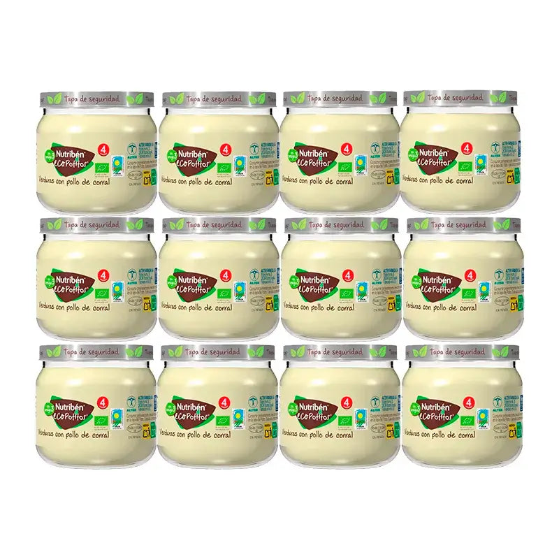 Nutriben Potito Eco Home Carne Vegetale Pollo , 12 x 120 grammi