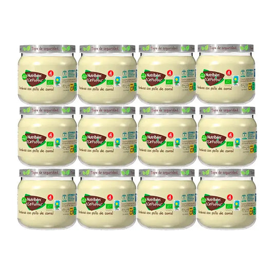 Nutriben Potito Eco Home Carne Vegetale Pollo , 12 x 120 grammi