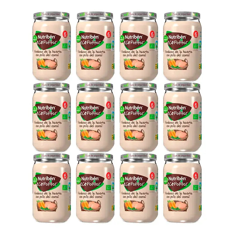 Nutriben Potito Eco Pollo con Verdure , 12 x 235 grammi