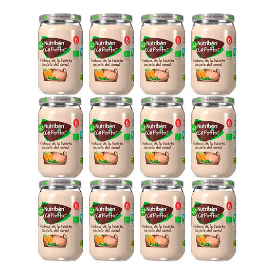 Nutriben Potito Eco Pollo con Verdure , 12 x 235 grammi