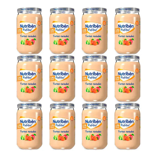 Nutriben Potito Frutti Assortiti , 12 x 235 grammi