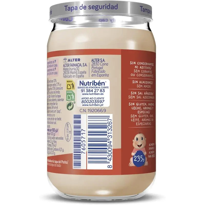 Nutriben Potito Pollo con Riso, 235g