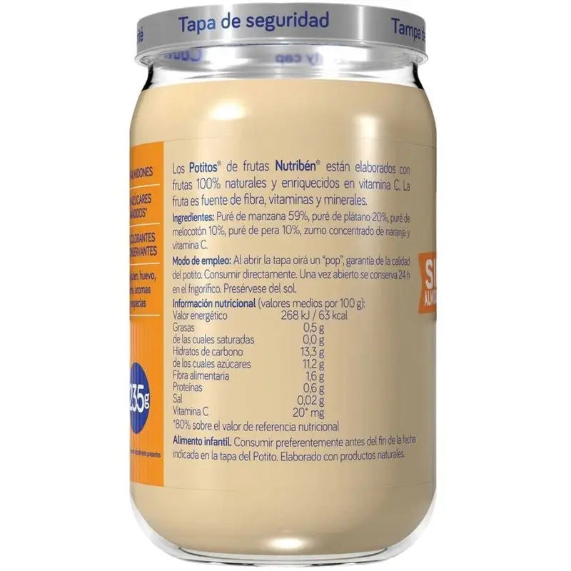 Nutribén Potito 4 Frutti, 235 g